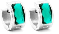 Bruno Earrings rings with rhinestone, turquoise - Earrings