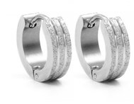 Bruno Earrings rings with sandblasting (S1692) - Earrings
