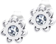 Bruno Earrings with a stone (S3966) - Earrings