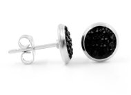 Bruno Earrings with rhinestones black - Earrings