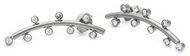 Bruno Longitudinal earrings with rhinestones - Earrings