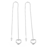 Bruno Stringing chain earrings HEART - Earrings
