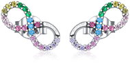 Bruno Earrings with cubic zirconia INFINITE LOVE coloured ( Ag 925/1000, 3 g) - Earrings