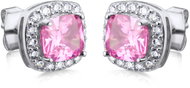 Bruno Earrings with pink stones ( Ag 925/1000, 3 g) - Earrings