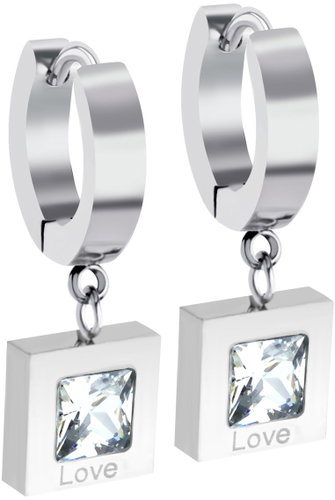 Bruno Hanging earrings with a stone - Earrings - Main image
