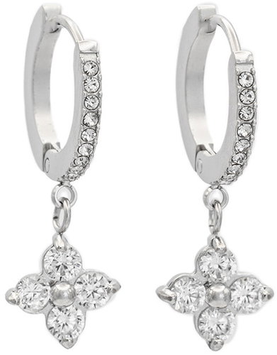Bruno dangle earrings STAR with rhinestones - Earrings - Main image