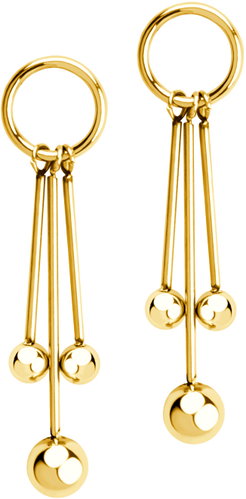 Bruno dangle earrings BALLS gold - Earrings - Main image