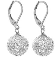 Bruno dangle earrings BALLS with rhinestones - Earrings