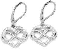 Bruno dangle earrings INFINITE LOVE with rhinestones - Earrings