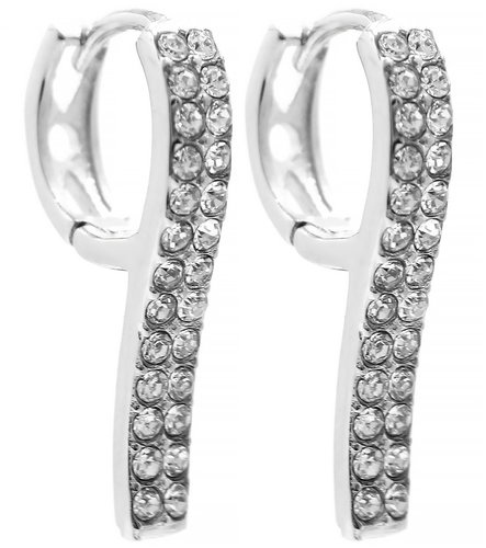 Bruno dangle earrings with rhinestones - Earrings - Main image