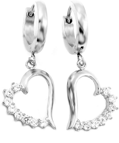 Bruno dangle earrings with rhinestones - Earrings - Main image