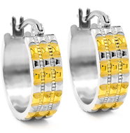 Bruno Patterned earrings rings gold - Earrings