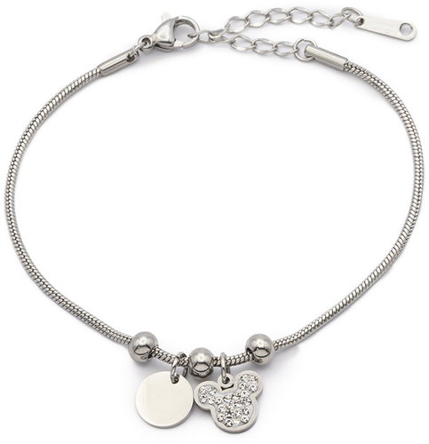 BRUNO MICKEY adjustable bracelet with crystals - Bracelet - Main image