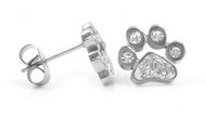 BRUNO PAW WITH STONES earrings - Earrings