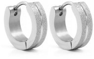 BRUNO Hoops - sandblasted & polished surgical steel - Earrings