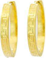 BRUNO GREEK PATTERN GOLD hoop earrings - Earrings