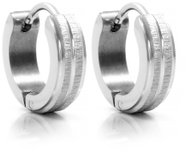 BRUNO hoop earrings with a brushed matt finish - Earrings