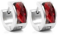 BRUNO Red stone hoop earrings - Earrings