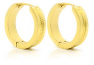 BRUNO patterned hoop earrings GOLD - Earrings