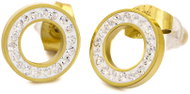 BRUNO MINI HOOP GOLD earrings with stones - Earrings