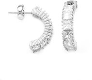 BRUNO half-hoop earrings with stones - Earrings