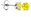 Earrings with yellow stone 0.4cm