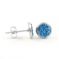 BRUNO Earrings with blue stones - Earrings