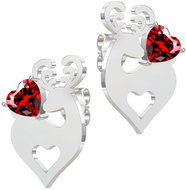 BRUNO REINDEER WITH RED HEART earrings - Earrings