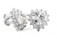 BRUNO HEART earrings with crystals - Earrings