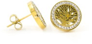 BRUNO TREE OF LIFE earrings with GOLD crystals - Earrings