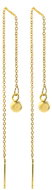 BRUNO BALL GOLD pull-through chain earrings - Earrings