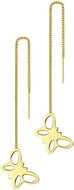 BRUNO Butterfly Gold threader chain earrings - Earrings