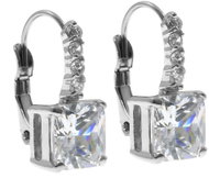 BRUNO SQUARE drop earrings with stones - Earrings