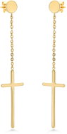 BRUNO CROSS GOLD dangle earrings - Earrings