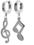 BRUNO MUSIC NOTE and TREBLE CLEF drop earrings - Earrings