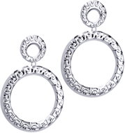 BRUNO CIRCLES pattern drop earrings - Earrings