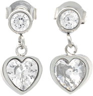BRUNO HEART drop earrings with stones - Earrings
