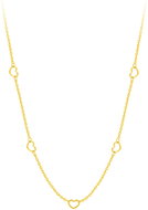 Bruno Combination necklace with hearts Gold - Chain Necklace