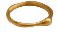 BRUNO Prsten Rowena 18K Gold Plated vel. 7 (EU 54-56) - Ring