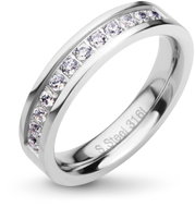 BRUNO Prsten s kamínky vel. 8 (EU 56,5-58,5) - Ring