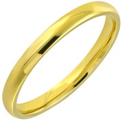 BRUNO Snubní prsten klasický Gold vel. 8 (EU 56,5-58,5) - Ring
