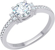 BRUNO Silberring Shiny Luxe mit Zirkonia Gr. 8 (EU 56,5-58,5) (Ag 925/1000, 2 g) - Ring