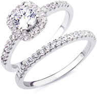 BRUNO Stříbrný set Luxury se zirkony vel. 6 (EU 51,5-53,5) (Ag 925/1000, 2,5 g) - Ring