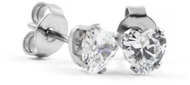 BRUNO Srdíčkové náušnice s kamínkem 0,4 cm - Earrings