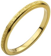 BRUNO Jemný prsten s pískováním Gold vel. 4 (EU 46,5-48,5) - Ring