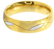 BRUNO Pánský prsten Vlnka Gold vel. 10 (EU 61,5-63,5) - Ring
