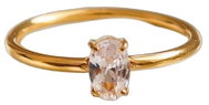 BRUNO Prsten Boris 18K Gold Plated vel. 7 (EU 54-56) - Ring