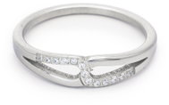 BRUNO Prsten Kapky s kamínky vel. 9 (EU 59-61) - Ring