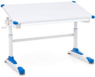BRÜXXI Alia 119 cm, bílý/modrý - Psací stůl