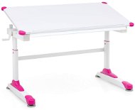 BRÜXXI Alia 119 cm, biely/ružový - Písací stôl